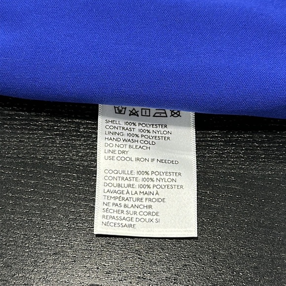 Cooperative Blue Scalloped Layered Peplum Mini Dress - 4 - Picture 2 of 11